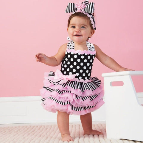 Adorable Pink Ruffle Tutu Dress