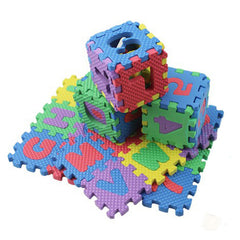 36pcs Alphabet and Numbers Baby Blocks and Mat - DestinationBaby