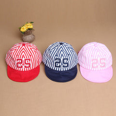 Baby Girls Boys Striped Casquette Baseball Hat. (New York Way Out) - DestinationBaby