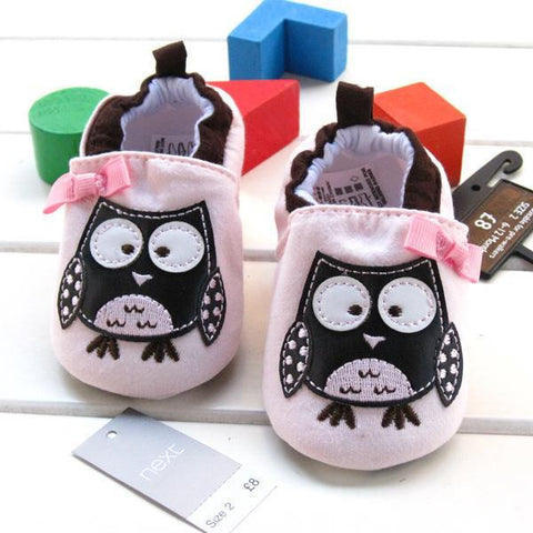 Adorable Baby Girls Owl, Ladybug or Mushroom Shoes